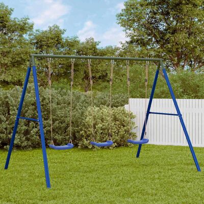vidaXL Outdoor Swing Set with 3 Swings vidaXL Outdoor Swing Set with 3 Swings