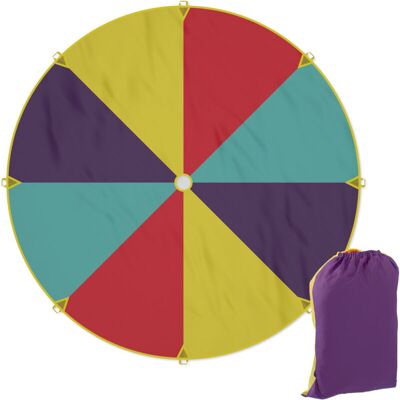 Relaxdays Rainbow Play Tarp - Outdoor Cooperative Play for Kids Relaxdays Rainbow Play Tarp - Outdoor Cooperative Play for Kids