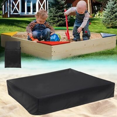 HÉLOISE Waterproof Sandpit Cover, 120 x 120 x 20cm Sandpit Cover, Waterproof Dustproof Cover with Drawstring for Sandpit, Swimming Pool, Garden HÉLOISE Waterproof Sandpit Cover, 120 x 120 x 20cm Sandpit Cover, Waterproof Dustproof Cover with Drawstring for Sandpit, Swimming Pool, Garden