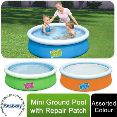 Bestway Kids Pool - 1.52m Inflatable with Repair Patch - Assorted Colors Bestway Kids Pool - 1.52m Inflatable with Repair Patch - Assorted Colors