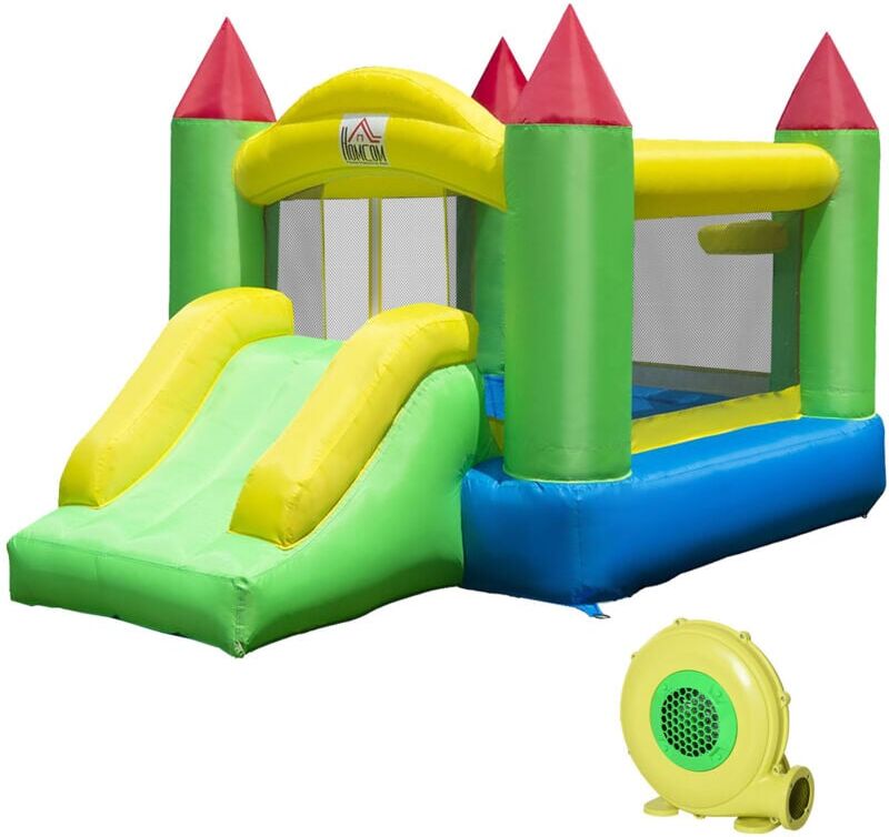 HOMCOM Bouncy Castle with Slide Inflatable Bouncer Kids Jumper Bounce Castle