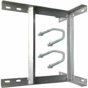 LOOPS 18' x 18' Galvanised tv Aerial Wall Mounting Bracket & v Bolts Pole Mast Install