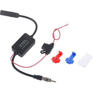 TEHTUY 12V Car FM Radio Aerial Antenna Signal Reception Universal Amplifier TEHTUY 12V Car FM Radio Aerial Antenna Signal Reception Universal Amplifier