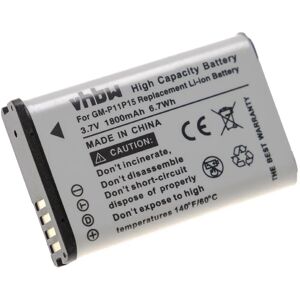 Battery compatible with Garmin Alpha 200, 300, 200i, 300i gps Navigation System Sat Nav (1800mAh, 3.7 v, Li-ion) - Vhbw