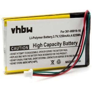 Battery compatible with Garmin Nüvi 1375T, 1340T Pro gps Navigation System Sat Nav (1250mAh, 3.7 v, Li-polymer) - Vhbw