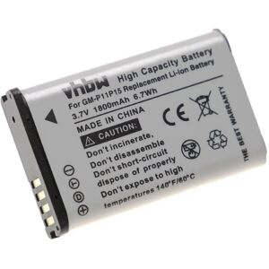 Battery Replacement for Garmin 010-11599-00, 010-11599-00, 010-11654-03 for gps Navigation System Sat Nav (1800mAh, 3.7 v, Li-ion) - Vhbw