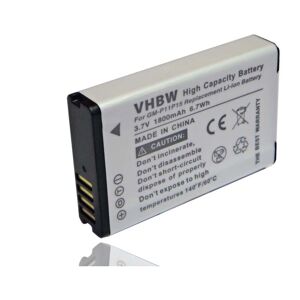 VHBW Battery 1800mAh for Navi gps Ortung garmin E1GR, E1GR virb elite, E2GR, E2GR virb elite, Action hd Camera 1.4 replaces 010-11599-00, 010-11654-03