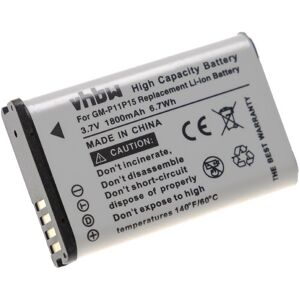 Battery compatible with Garmin Montana 600, 600T, 600t Camo, 650, 650T, 680, 680T gps Navigation System Sat Nav (1800mAh, 3.7 v, Li-ion) - Vhbw