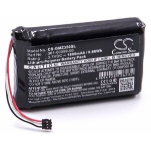 vhbw Battery Replacement for Garmin 361-00059-00, 020-00218-05, 010-01043-01 for GPS Navigation System Sat Nav (1800mAh, 3.7 V, Li-polymer)