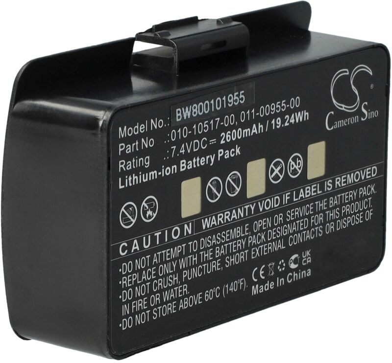 VHBW Battery Replacement for Garmin 010-10517-00, 010-10517-01, 011-00955-00, 01070800001 for gps Navigation System Sat Nav (2600 mAh, 8.4 v, Li-ion)