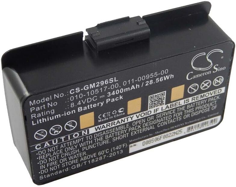 vhbw 1x Battery compatible with Garmin 010-00543-00, EGM478, 100054300, 3580100054300 GPS Navigation System Sat Nav (3400mAh, 8.4 V, Li-Ion)