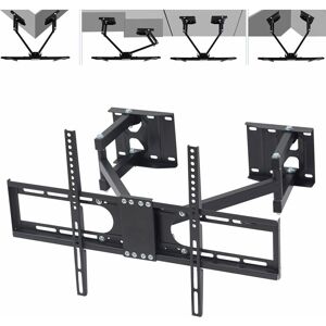 Unho - Heavy Duty Large Wall Corner tv Mount Full Motion Swing Arm Bracket for 32-65inch