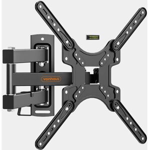 Vonhaus - tv Wall Bracket for 17-56 Screens, Articulating tv Bracket w/Spirit Level, Wall Mount with Tilt & Swivel, 35kg Capacity, Max vesa: 400x400mm