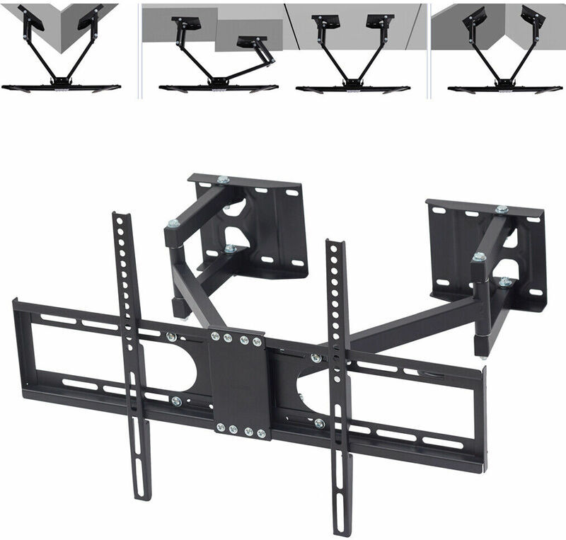 UNHO Heavy Duty Large Wall Corner tv Mount Full Motion Swing Arm Bracket for 32-65inch