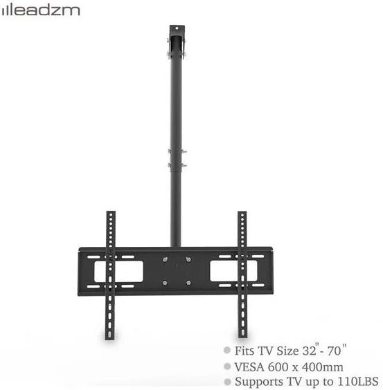 DENUOTOP TMC-7006 Ceiling Mount tv Wall Bracket Roof Rack Pole Retractable For 32'-70' Flat Screen