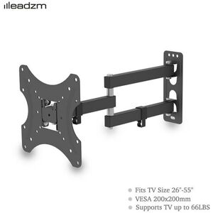 DENUOTOP 26-55' Adjustable Wall Mount Bracket Rotatable tv Stand TMX200 with Spirit Level