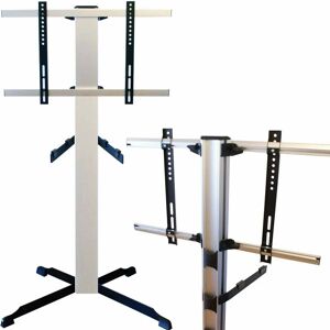 Loops - 32 to 47' Fixed tv Bracket Stand av Shelf Adjustable Height Mobile Boardroom lcd