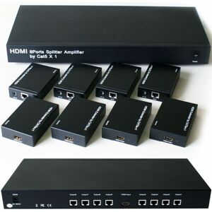 LOOPS 8 Port Way hdmi over Single CAT5e CAT6 Splitter Full hd Multi Room tv Extender