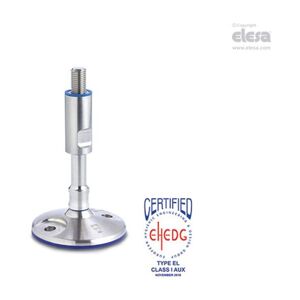 ELESA LMF-HD-SST Levelling feet Hygienic Design with holes for ground mounting s
