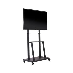 Unho - Mobile Floor tv Stand Trolley Height Adjust Mount for 32 40 42 45 50 55 60 65 80 inches Large tv