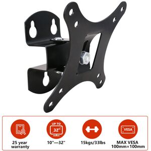 GREENBAY Monitor Wall Mount Bracket Swivel & Tilt for LED Curved QLED QE 4K LCD OLED SUHD UHD Television TV Wall Bracket Fixed Mount 10 - 32 up to 15kgs/33lbs