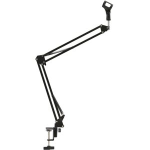 Berkfield Home - Royalton Table Mounted Microphone Stand Black Steel