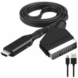AlwaysH Scart to HDMI Audio Video Adapter for HDTV/DVD/Set-top Box/PS3/PAL/NTSC - Starlight High Quality Converter