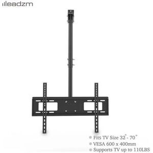 Denuotop - TMC-7006 Ceiling Mount tv Wall Bracket Roof Rack Pole Retractable For 32'-70' Flat Screen