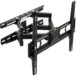 Tectake - tv Wall Mount for 32-55 inch Screens - Tilt and swivel, incl. spirit level - bracket tv, wall tv mount, tv on wall bracket - black