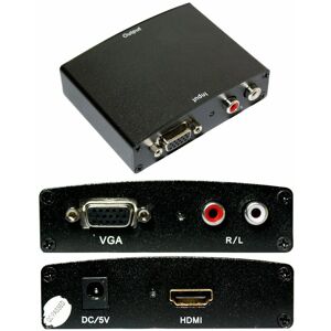 Loops - vga & 2 rca Audio To hdmi Converter 1080P Cable Adapter Device Laptop/PC to tv
