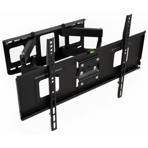 TECTAKE TV wall mount for 32-65 inch (81-165cm) can be tilted and swivelled spirit level - bracket TV, wall tv mount, tv on wall bracket - black