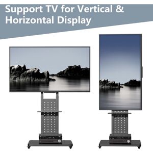 Unho - Mobile Floor tv Stand Trolley Height Adjust Mount for 32 40 42 45 50 55 60 65 inches Large tv Unho - Mobile Floor tv Stand Trolley Height Adjust Mount for 32 40 42 45 50 55 60 65 inches Large tv