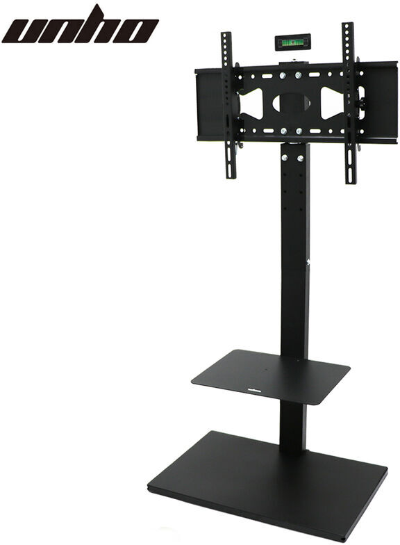 Unho - Universal Swivel Floor tv Stand with Mount Height Adjustable for 32 - 65 inch Flat tv