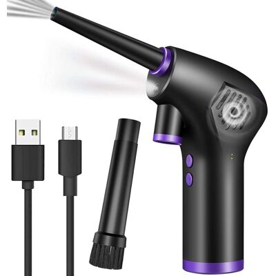 SIOKS Cordless Electric Air Duster, Compressed Air, 45000rpm, 15000mah Rechargeable, For Cleaning And Dusting Laptop Keyboards, Hair, Cars, Portable Cleaner Blower - Fei Yu SIOKS Cordless Electric Air Duster, Compressed Air, 45000rpm, 15000mah Rechargeable, For Cleaning And Dusting Laptop Keyboards, Hair, Cars, Portable Cleaner Blower - Fei Yu