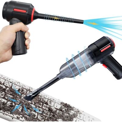 SIOKS Crea 3-in-1 Computer Vacuum, Compressed Air Duster Blower, Portable Handheld Vacuum Cleaner Cordless, Keyboard Cleaner Kit, Electric Spray Air Can For Pc SIOKS Crea 3-in-1 Computer Vacuum, Compressed Air Duster Blower, Portable Handheld Vacuum Cleaner Cordless, Keyboard Cleaner Kit, Electric Spray Air Can For Pc