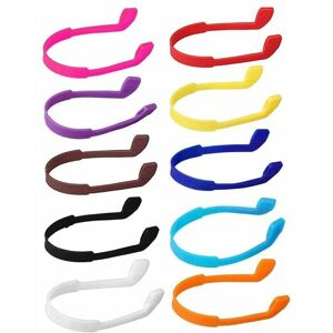 Hoopzi - 10 Pack Silicone Glasses Straps, Anti-slip Kids Eyeglasses Sunglasses Strap Glasses Band Holder Eyewear Retainer Elastic Sports Toddlers