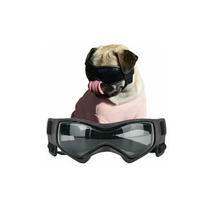 LUNE Sunglasses for Dogs Sunglasses Windproof Soft Frame for Small and Medium Sized Puppies (Black)
