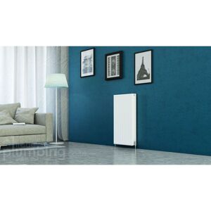 Kompact Type 22 Double Panel Double Convector Radiator 900mm h x 500mm w White - White - Kartell