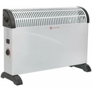 Loops - 2000W Convector Heater - Rotary Thermostat - 3 Heat Settings - 230V Supply