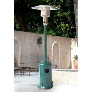 Kingfisher 2.2m High 8.5Kw Garden Gas Patio Heater in Green Powder Coated Finish