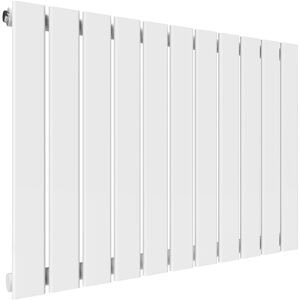 White Steel Radiator Designer Wall/Floor Mounted Radiator 600x836mm Single Panel Rad - Elegant