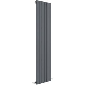 Hudson Reed - Sloane Single Designer Vertical Radiator 1500mm h x 354mm w - Anthracite