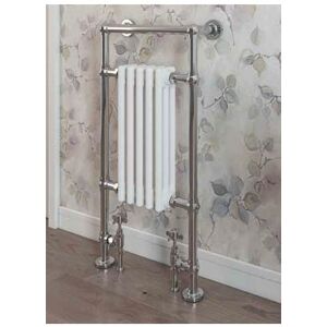 Avon Chrome Traditional Heated Towel Rail 960mm h x 500mm w Central Heating - Eastbrook