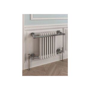 Coln Chrome Traditional Heated Towel Rail 510mm h x 680mm w Central Heating - Eastbrook