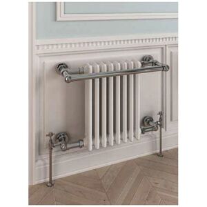 Coln Chrome Traditional Heated Towel Rail 510mm h x 680mm w Electric Only - Thermostatic - Eastbrook