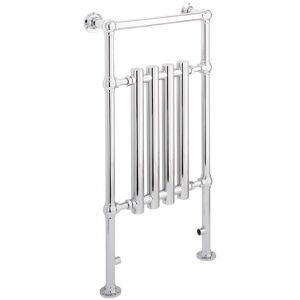 Frome Chrome Traditional Heated Towel Rail 952mm x 500mm Central Heating - Eastbrook