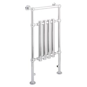 Frome Chrome Traditional Heated Towel Rail 952mm x 500mm Electric Only - Thermostatic - Eastbrook
