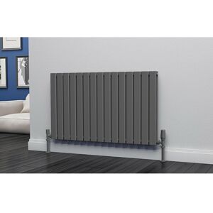 Eastgate - Eben Steel Anthracite Horizontal Designer Radiator 600mm h x 1020mm w Double Panel - Central Heating - Anthracite