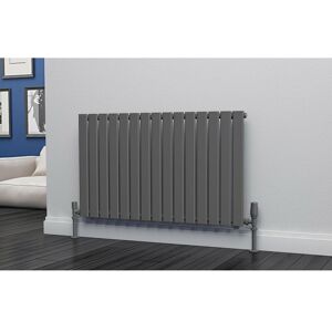 Eastgate - Eben Steel Anthracite Horizontal Designer Radiator 600mm h x 1020mm w Single Panel - Electric Only - Standard - Anthracite