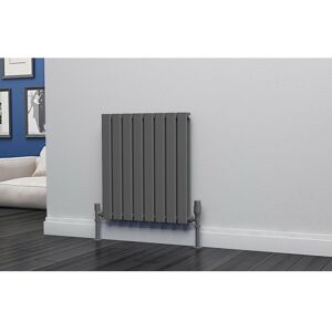 Eastgate Eben Steel Anthracite Horizontal Designer Radiator 600mm H x 544mm W Double Panel - Central Heating - Anthracite